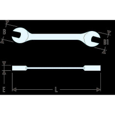 FACOM Maulschluessel ”Mikromechanik” 6x7 mm 22.6X7