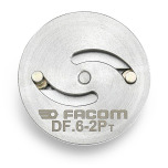 FACOM Bremskolbenaufrollflansch, 2-polig DF.6-2P