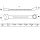 BGS Llave combinada | 8 mm 1058 Miniatura