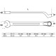 BGS Llave combinada, acodada | 36 mm 30136 Miniatura