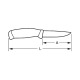 BAHCO Cuchillo universal Laplander con mango verde de 2 componentes 2446-LAP Miniatura