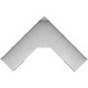 Vigor PLAQUE MURALE PERFORÉE D’ANGLE V6000-048 Vignette