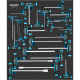 HAZET Module d’outils « Système d’insert de sécurité » 163D-5/24
