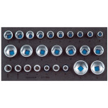 GEDORE Jeu de douilles 1/2 dans le module Check-Tool 1500 CT1-19 IS