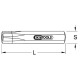 KS Tools Bouterolle, 4 mm 129.2201 Vignette