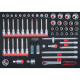 KS Tools SCS 1/2 Module de douilles, 61 pcs, modules système 1/1 711.0061 Vignette
