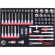 KS Tools SCS 1/2 Module de douilles, 61 pcs, modules système 1/1 711.0061 Vignette