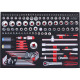 KS Tools SCS 1/4+1/2 Module de douilles, 135 pcs, modules système 1/1 711.0135 Vignette
