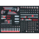 KS Tools SCS 1/4+3/8 Module de douilles, 144 pcs, modules système 1/1 711.0144 Vignette