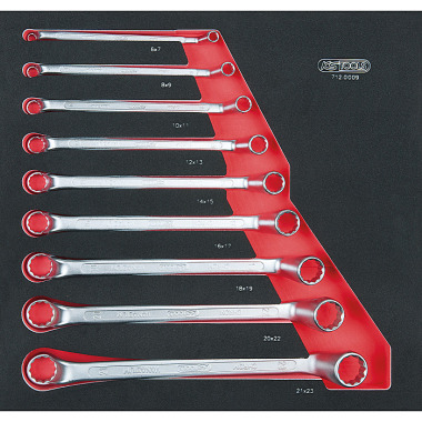 KS Tools SCS Module de clés polygonales, 9 pcs, modules système 2/3 712.0009