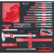KS Tools SCS Module de burins et d’outils de mesure, 21 pcs, modules système 2/3 712.0021 Vignette