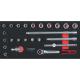 KS Tools SCS 3/8 Module de douilles, 24 pcs, modules système 1/3 713.2024 Vignette