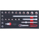 KS Tools SCS 3/8 Module de douilles, 24 pcs, modules système 1/3 713.2024 Vignette