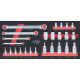 KS Tools SCS Torx-E Module d’outils profilé, 25 pcs, modules système 1/3 713.2025 Vignette