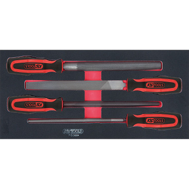 KS Tools SCS Module de limes d’atelier, 4 pcs, modules système 1/3 713.3004