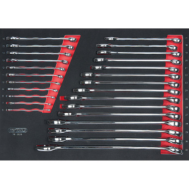 KS Tools SCS Module de clés mixtes coudées CHROMEplus, 26 pcs, modules système 1/1 781.0026