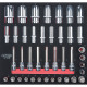 KS Tools SCS CHROMEplus 1/2 Module de douilles, 40 pcs, modules système 2/3 782.4040 Vignette
