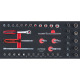 KS Tools SCS CHROMEplus 1/4 Module de douilles, 42 pcs, modules système 1/3 783.0042 Vignette