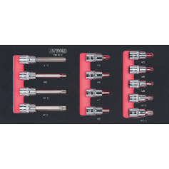 KS Tools SCS CHROMEplus 1/2 Module de douilles, 13 pcs, modules système 1/3 783.2013