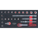 KS Tools SCS 3/8 Module de douilles CHROME<span class=plus>plus</span>®, 24 pcs, modules système 1/3 783.2024 Vignette