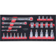 KS Tools SCS CHROMEplus Torx-E Module d’outils profilé, 25 pcs, modules système 1/3 783.2025 Vignette