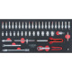 KS Tools SCS CHROMEplus 1/4 CHROMEplus Module de douilles,46 pcs, modules système 1/3 783.2046 Vignette