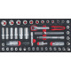 KS Tools SCS CHROMEplus 3/8 Module de douilles, 46 pcs, modules système 1/3 783.4046 Vignette