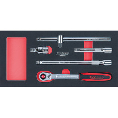 KS Tools SCS CHROMEplus 1/2 Module de douilles, 5 pcs, modules système 1/3 783.5005