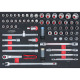KS Tools SCS 1/2 Module de douilles, 66 pcs, modules système 1/1 711.0066 Vignette