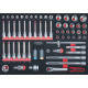 KS Tools SCS CHROMEplus 1/2 Module de douilles, 61 pcs, modules système 1/1 781.0061 Vignette