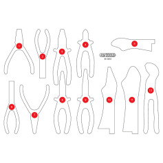 KS Tools Insert en mousse vide pour 811.0012 811.0012-97
