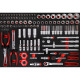 KS Tools SCS 1/4+3/8+1/2 Module de douilles, 111 pcs, modules système 1/1 811.0111 Vignette