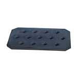 BAUER Grille perforée LR-PE 20, en polyéthylène robuste, version en noir 202139