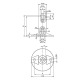 AMF  Elément de support 6210S, fixe 532374 Vignette
