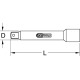 KS Tools Prolunga p.maschi a mano,7mm/M12 331.0246 Miniatura