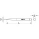 KS Tools BRONZEplus Punzone diritto, 240 mm 963.2577 Miniatura