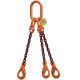 FS McBULL® 3-Strang-Kettengehänge, GK10, PAS-Kette, 8 mm, 1 Meter, Typ2 HPX38SLTyp2