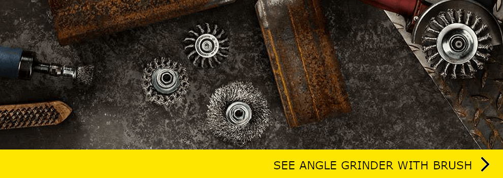 SEE KLINGSPOR ANGLE GRINDER WITH BRUSH