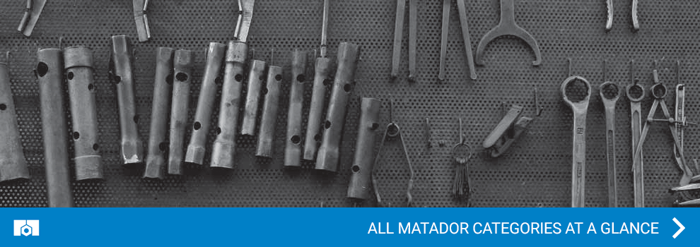 All Matador categories at a glance 