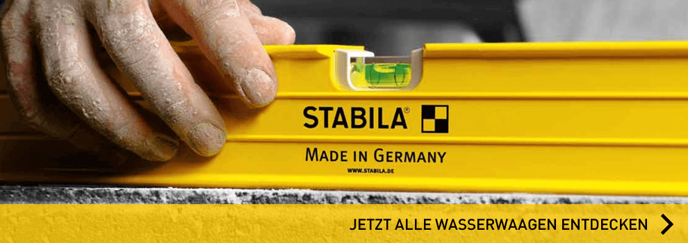 Jetz alle Wasserwaagen von STABILA ansehen