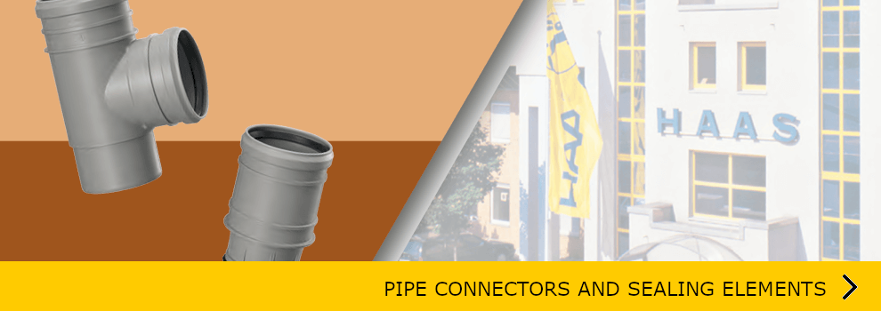 SEE ALL PIPE CONNECTORS AND SEALING ELEMENTS BY HAAS