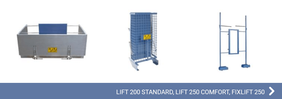 LIFT 200 STANDARD, LIFT 250 COMFORT, FIXLIFT 250