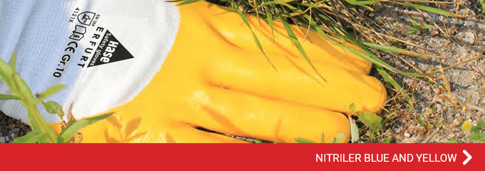 YELLOW & BLUE NITRILER - HASE SAFETLY GLOVES