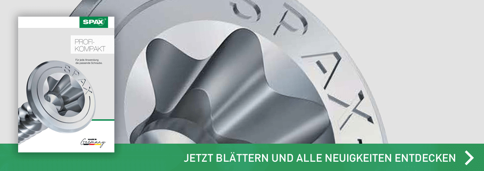 Hier geht es zu den aktellen Blätter-Katalogen von SPAX
