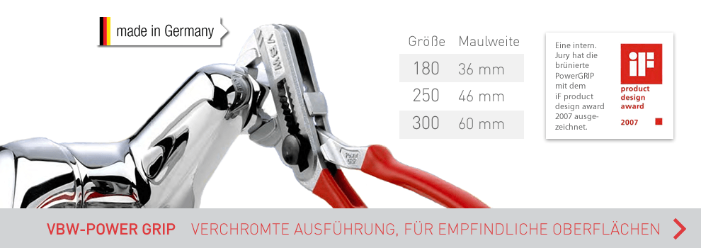 Jetzt alle Varianten der VBW PowerGrip ansehen