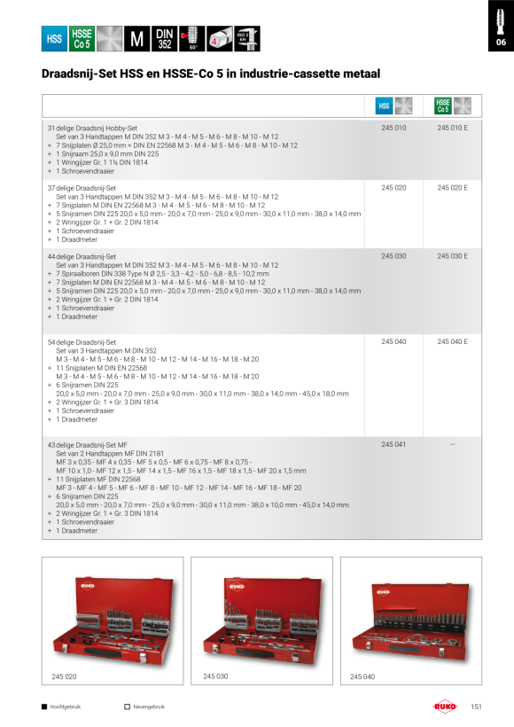 Ruko Kranenset SK 29-delige set 3 245003SK