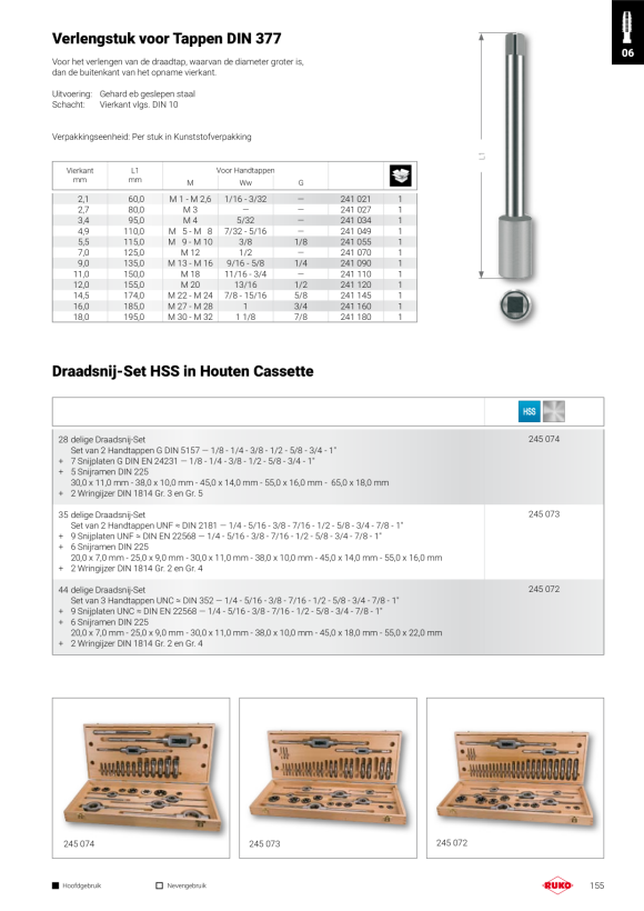 Ruko Boor spiraalboor DIN 1897 type UFL HSSECo5 5,90 284059E