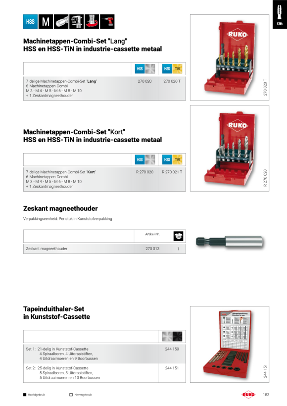 Ruko KGB-Bit-UC-FLS-HSS-M8x1,25 270618