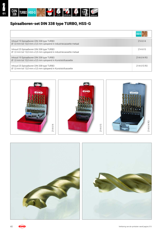 Ruko KGB-Bit-UC-FLS-HSS-M3x0,5 270614