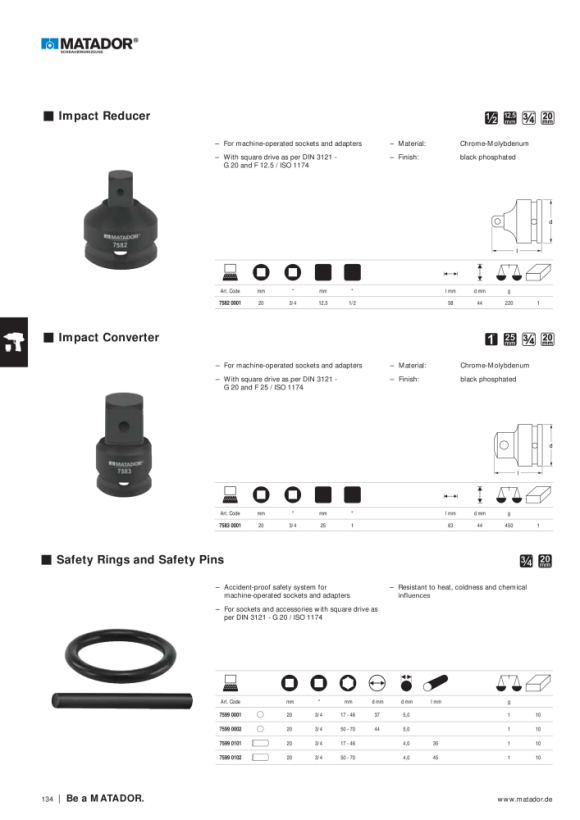 MATADOR Impact Retaining Ring 36x5,0mm 7599 0001